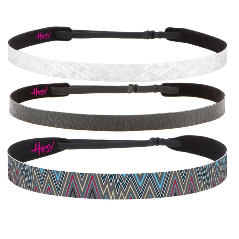 Hipsy 3pk Women's Adjustable NO SLIP Casual Style Headband